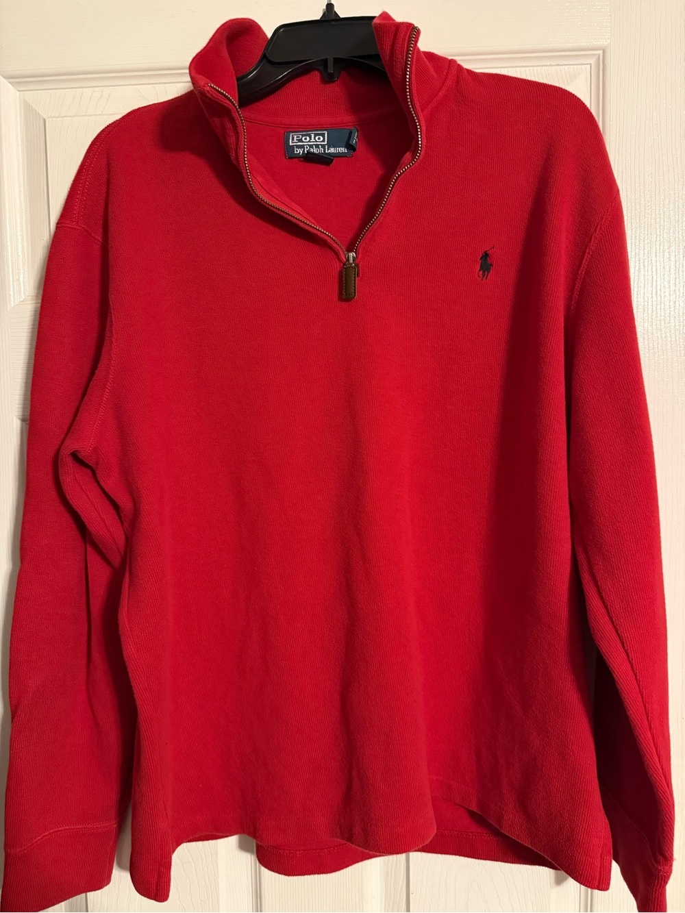 Ralph Lauren Men’s Red Half-Zip Pullover Sweater